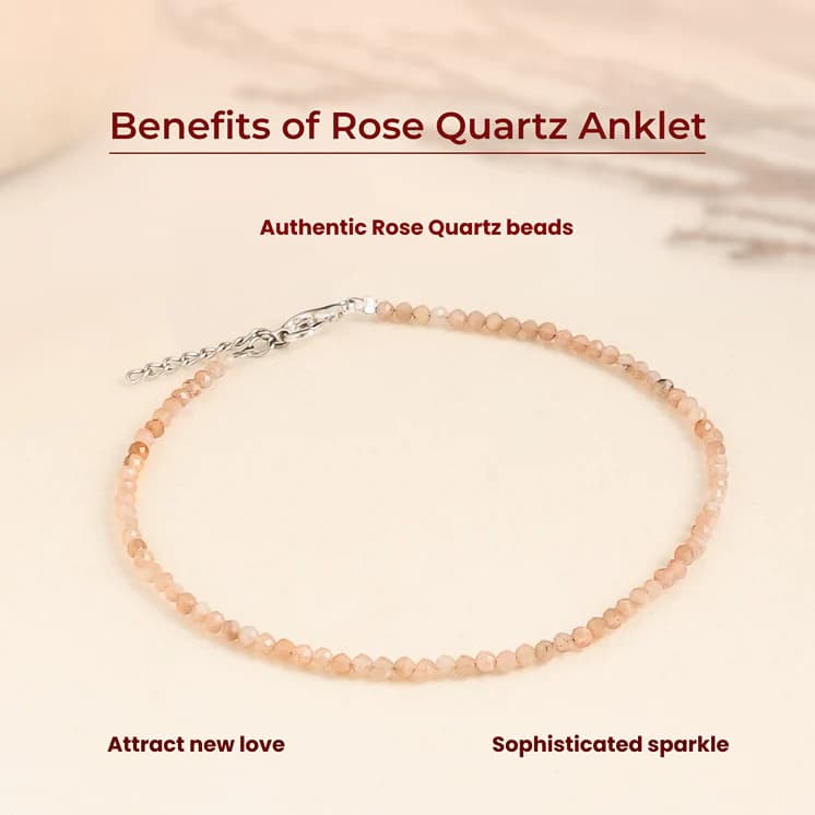 Rose Quartz Anklet 3