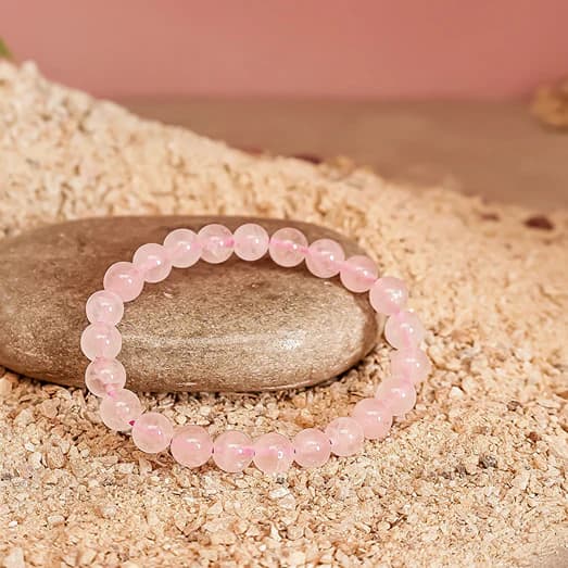 Rose Quartz Stone Bracelet