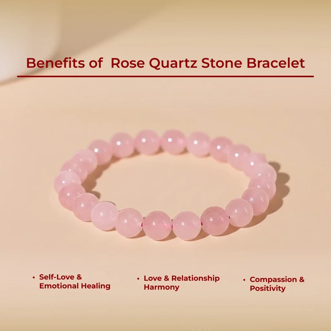 Rose Quartz Stone Bracelet