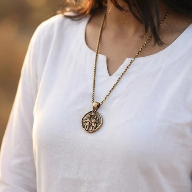 Gemini (Mithun) Rashi Pendant 3