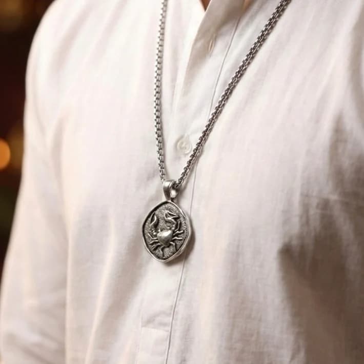 Cancer (Karka) Rashi Pendant 3