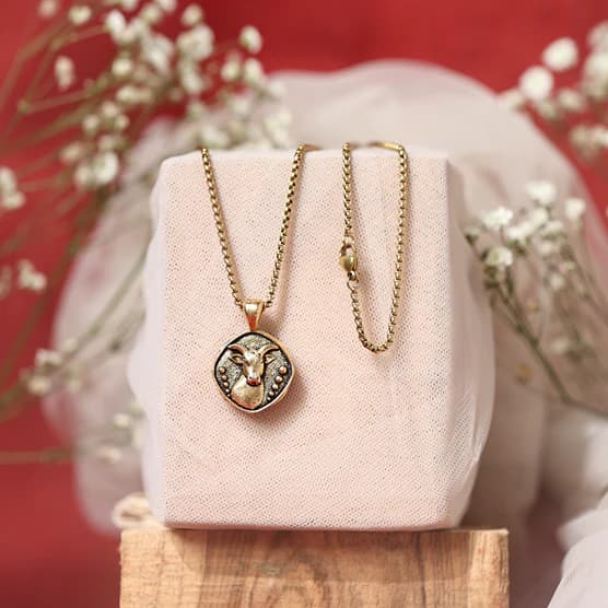 Capricorn (Makar) Rashi Pendant